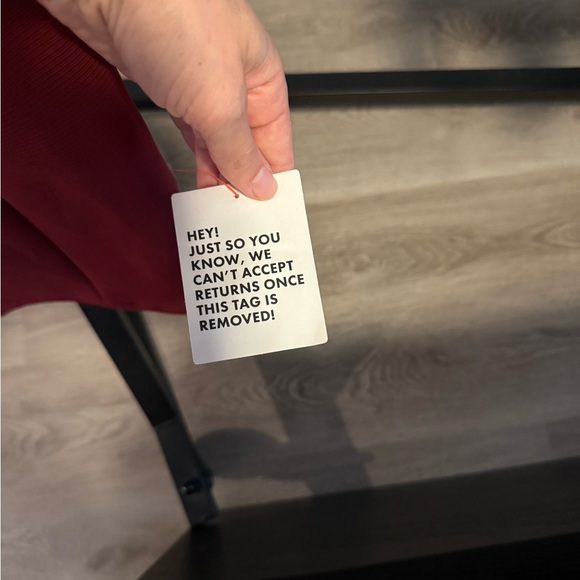 ASOS Design Red Ribbed Open Back Dress NWT - Picture 5 of 5